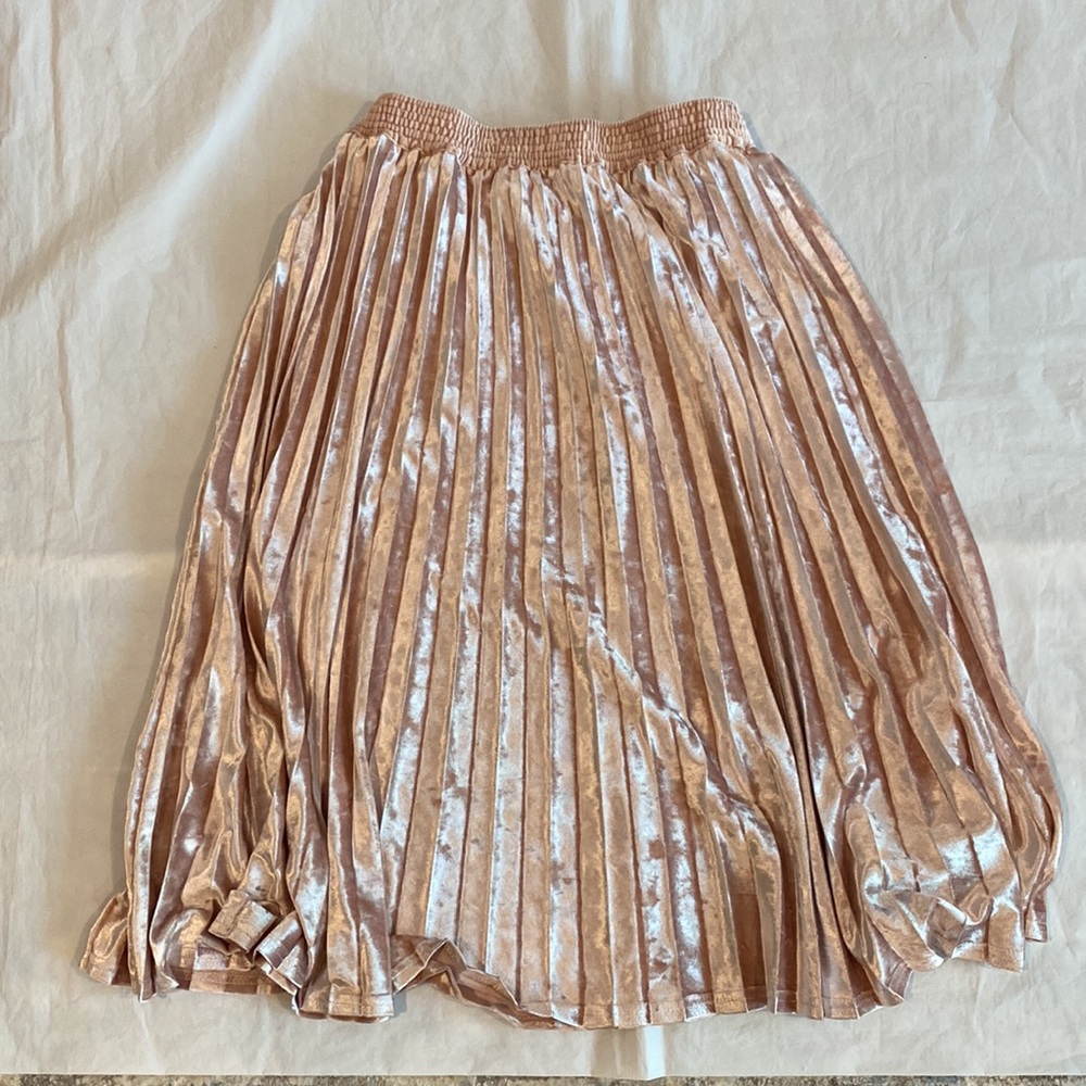 A New Day Pink Velvet Womens Skirt Size XS - Picture 3 of 5